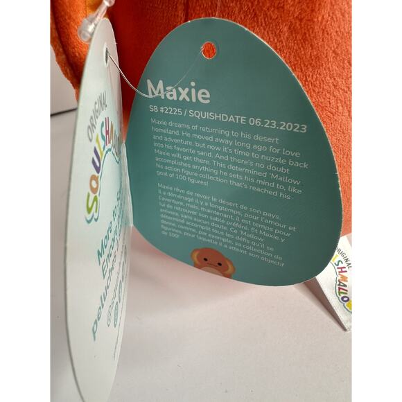 NWT Squishmallow Maxie Filled Neck Lizard 8” Plush Kelly Toys Soft Brand New - Picture 5 of 9